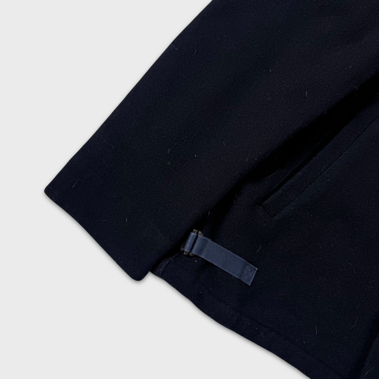 Stone Island Navy Woolen Button Jacket M
