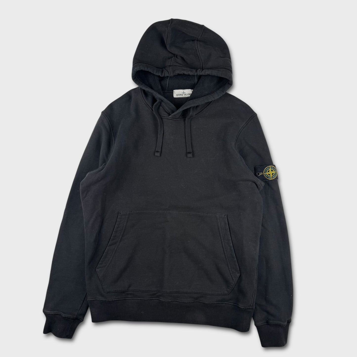 Stone Island Black Pullover Hoodie L