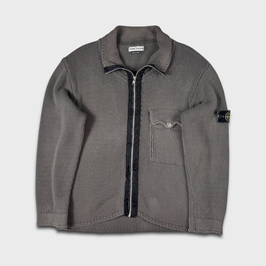 Stone Island 90’s Green Edge Knit Cardigan M