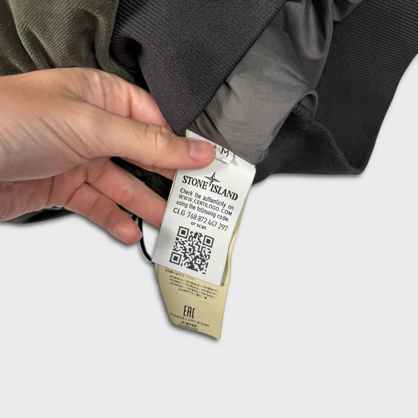 Stone Island Cotton Velvet Down-TC w/ Reverse Lamy Flock Jacket M