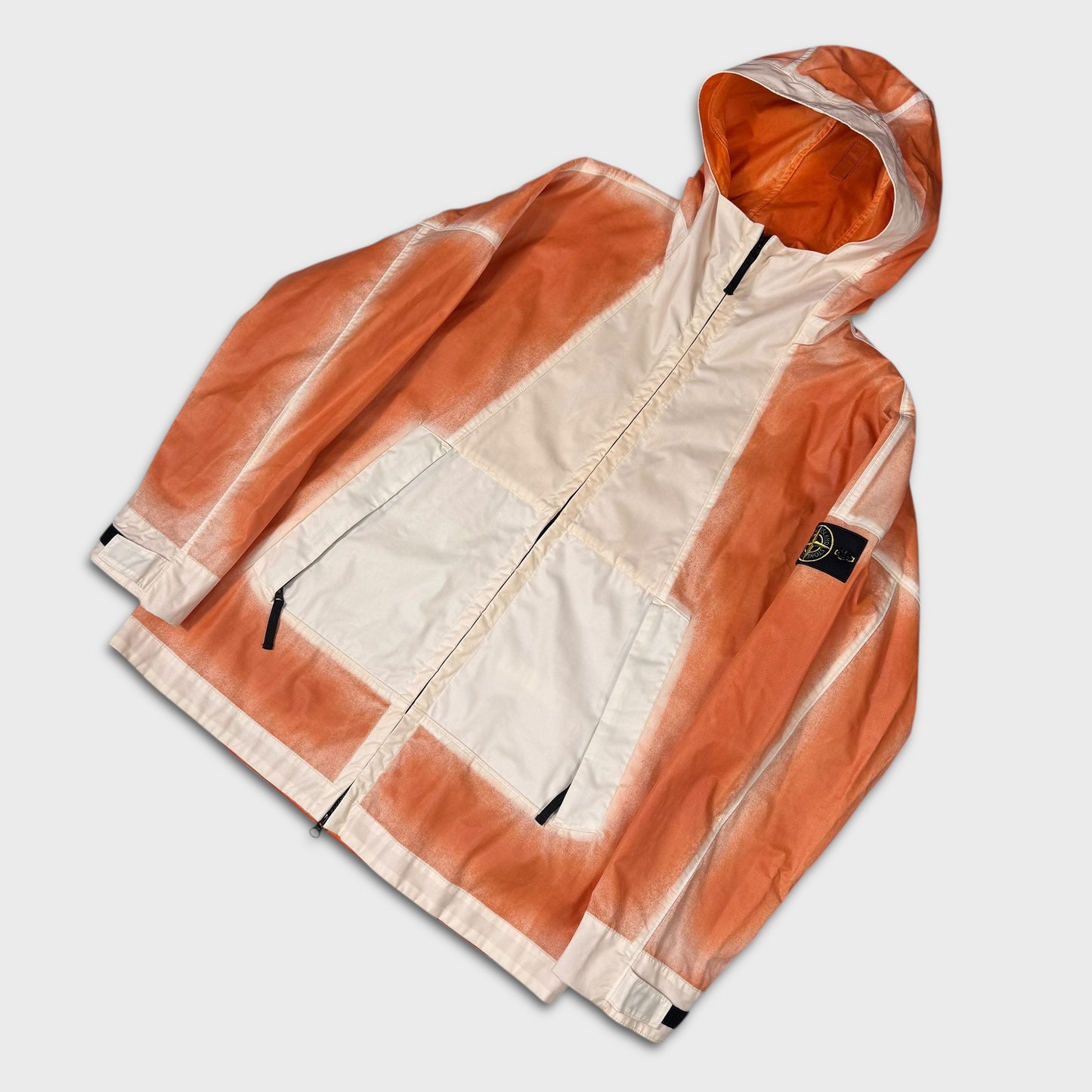 Stone Island Hand Sprayed Mussola Gommata-TC Jacket L