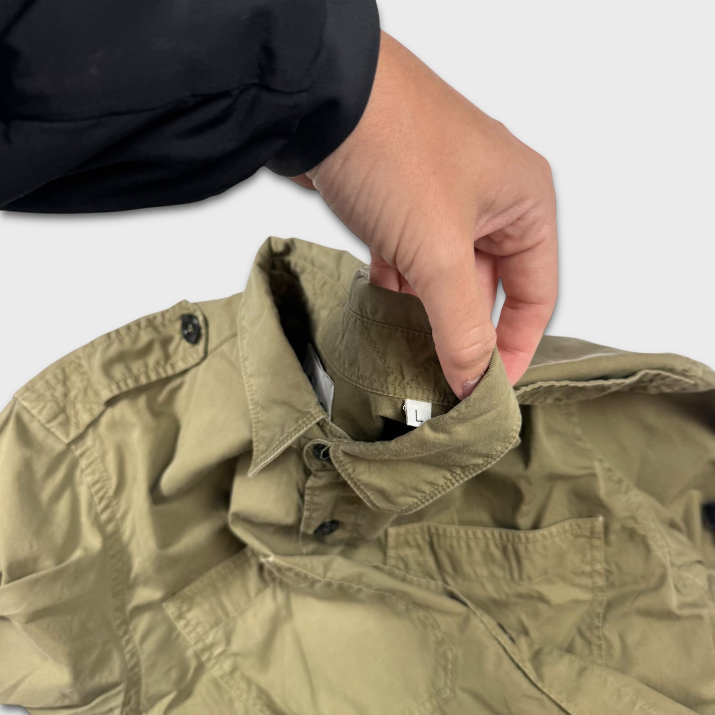 Stone Island Tela Button Up Overshirt L