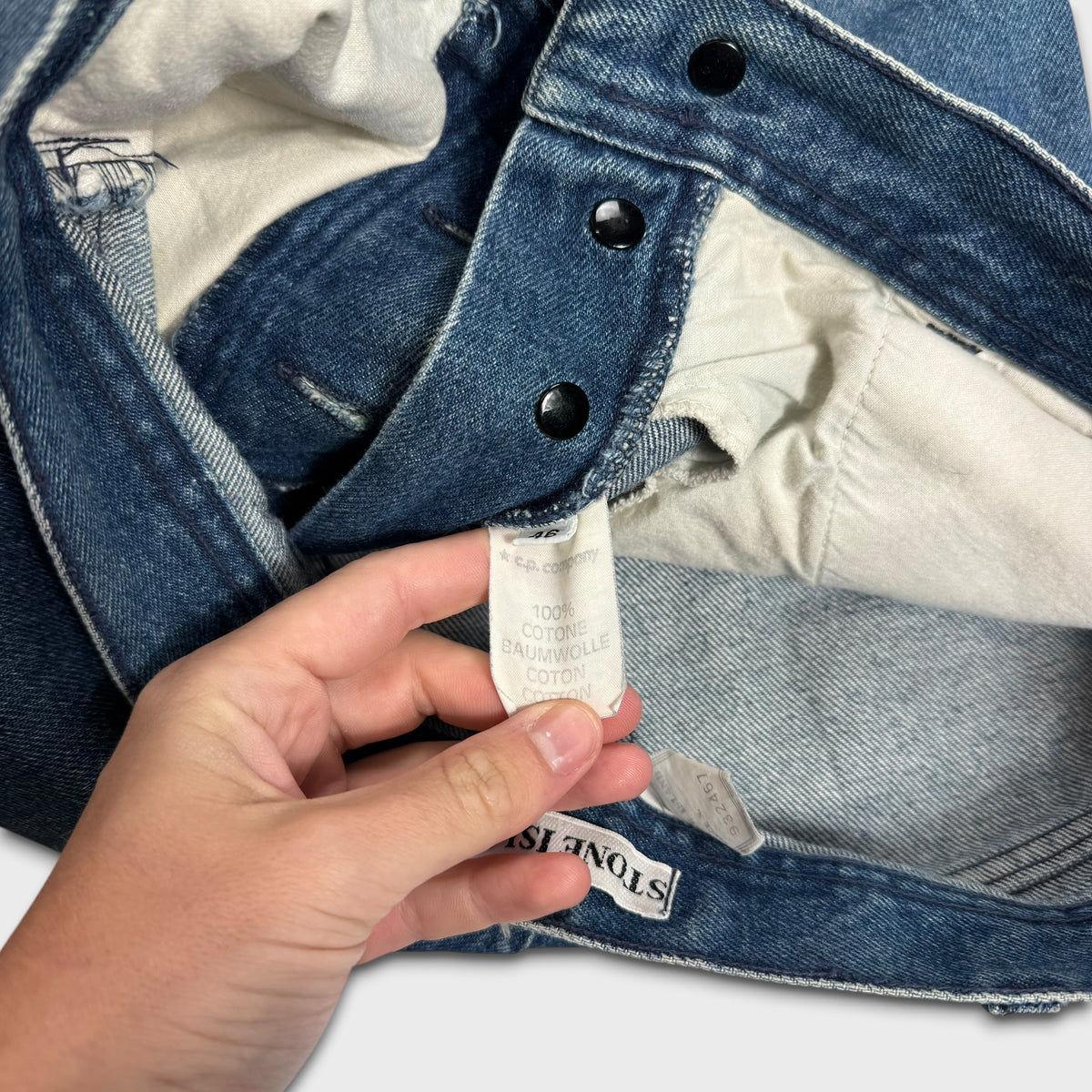 Stone Island 90’s Green Patch Denim Jeans W30