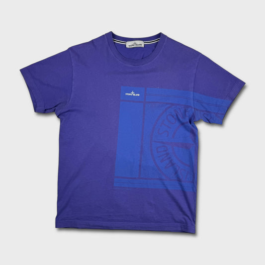 Stone Island Royal Blue Graphic T-Shirt M
