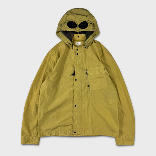 CP Company Lime Yellow Tela Goggle Jacket XL