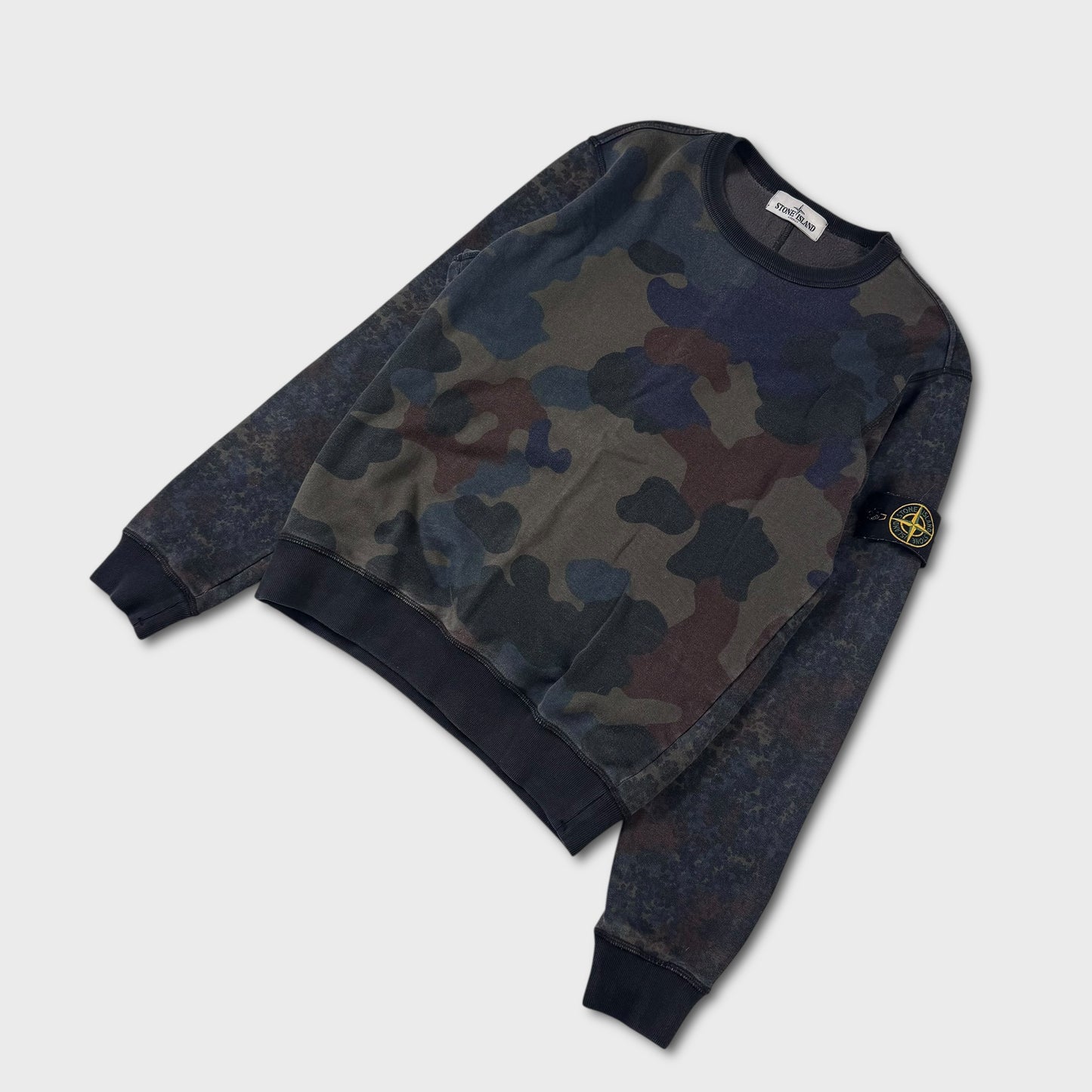 Stone Island Camouflage Crewneck Sweatshirt M