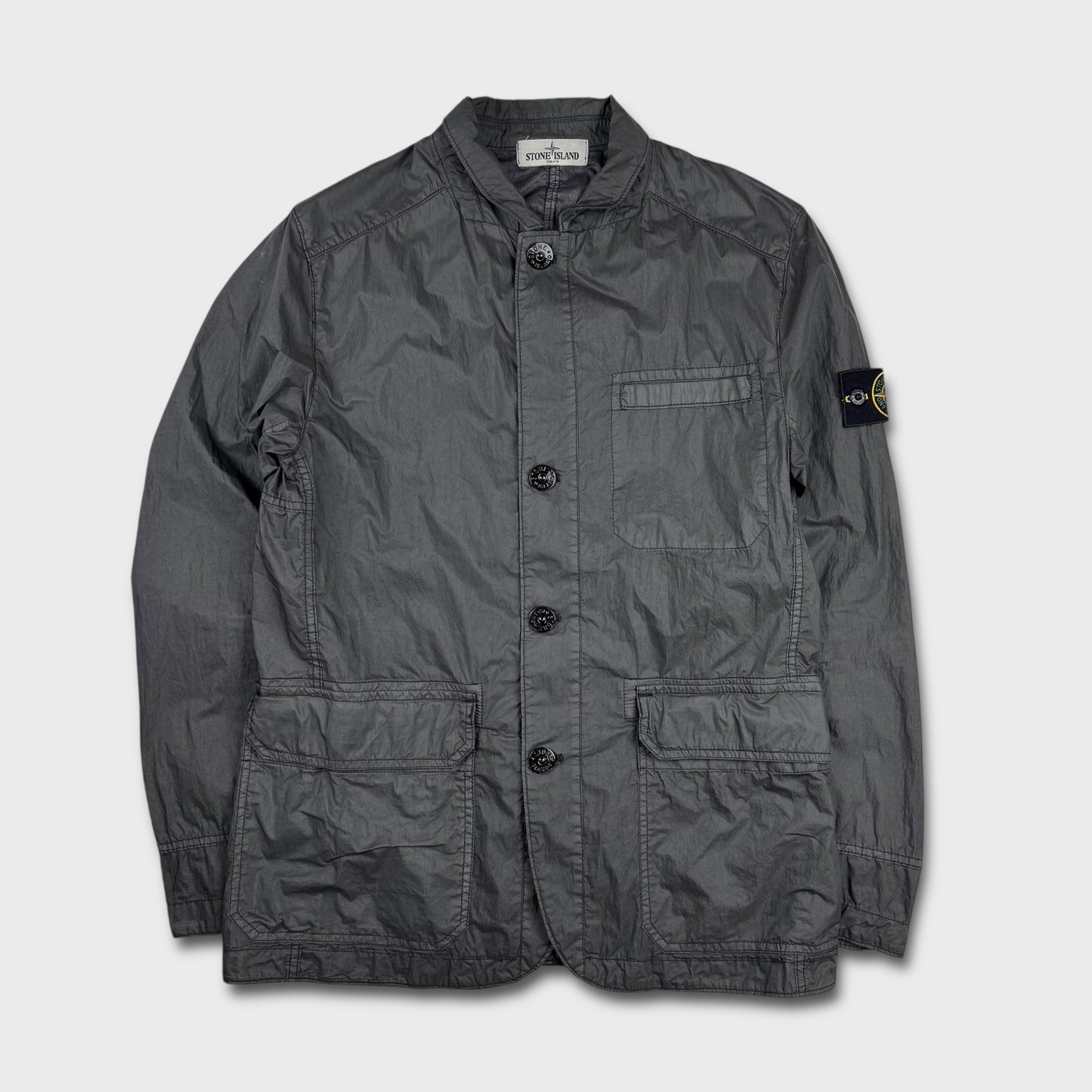 Stone Island Charcoal Grey ‘Mussola Watro’ Jacket L