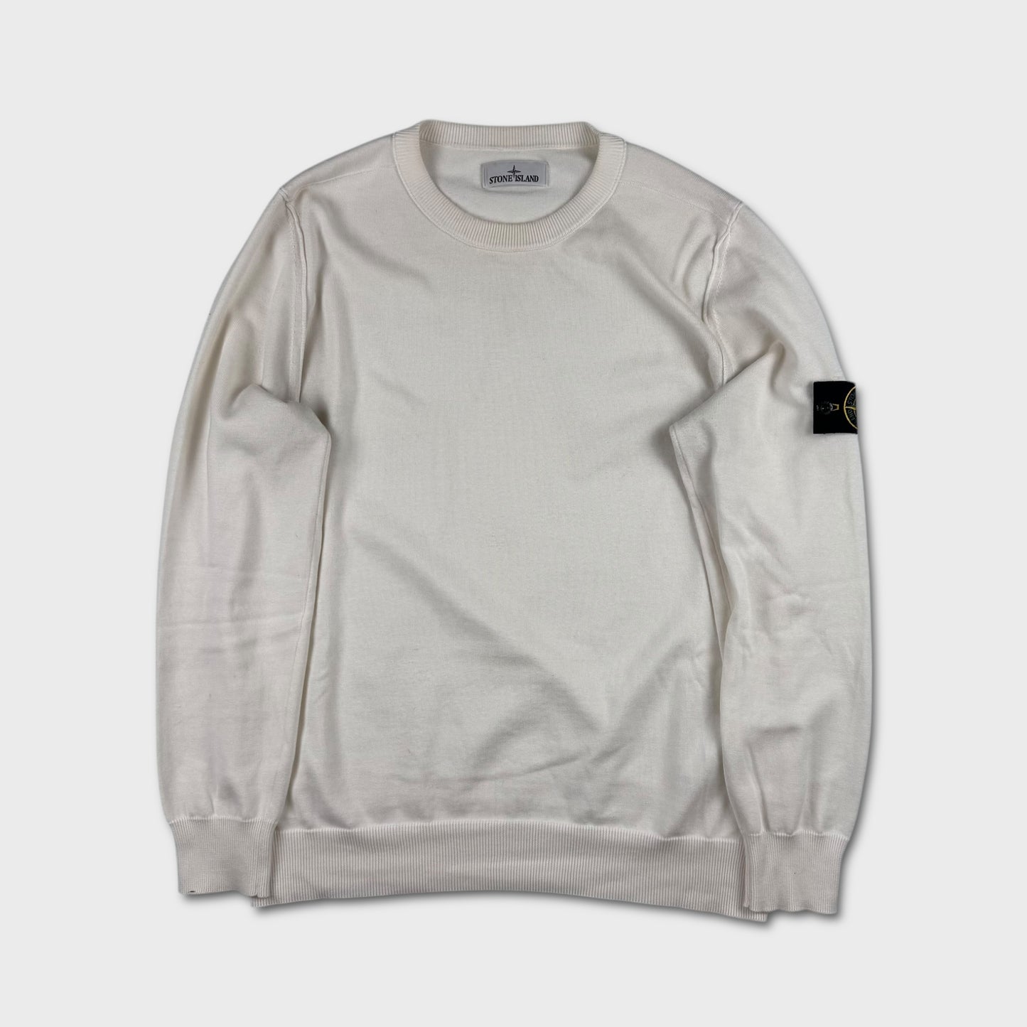 Stone Island White 2023 Knit Jumper XL