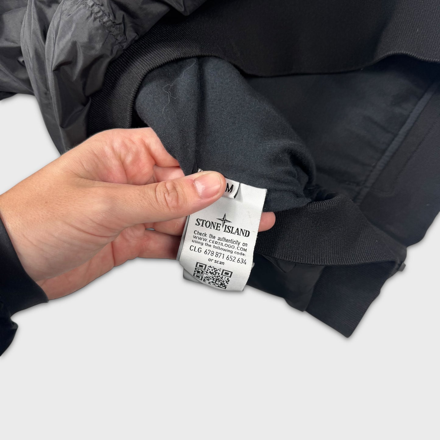 Stone Island Black Crinkle Reps NY Jacket M