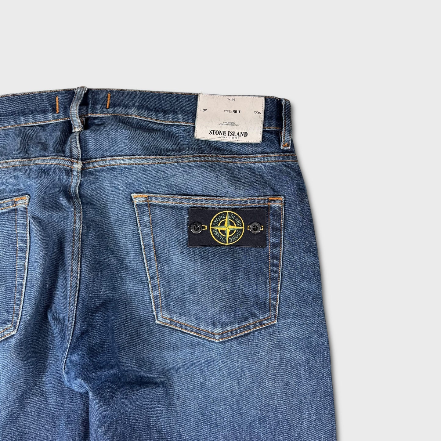 Stone Island Mid Blue Wash Denim Jeans W36