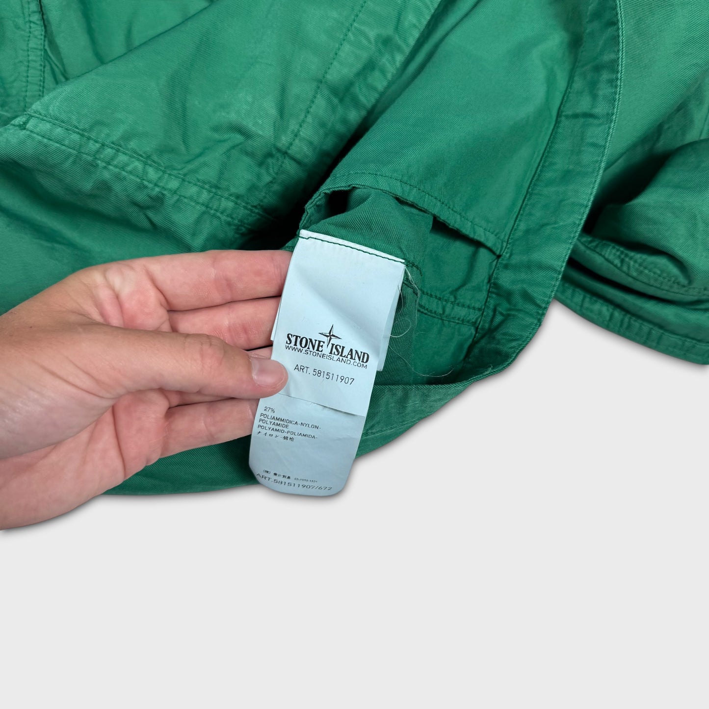 Stone Island Green Multipocket Overshirt Jacket L