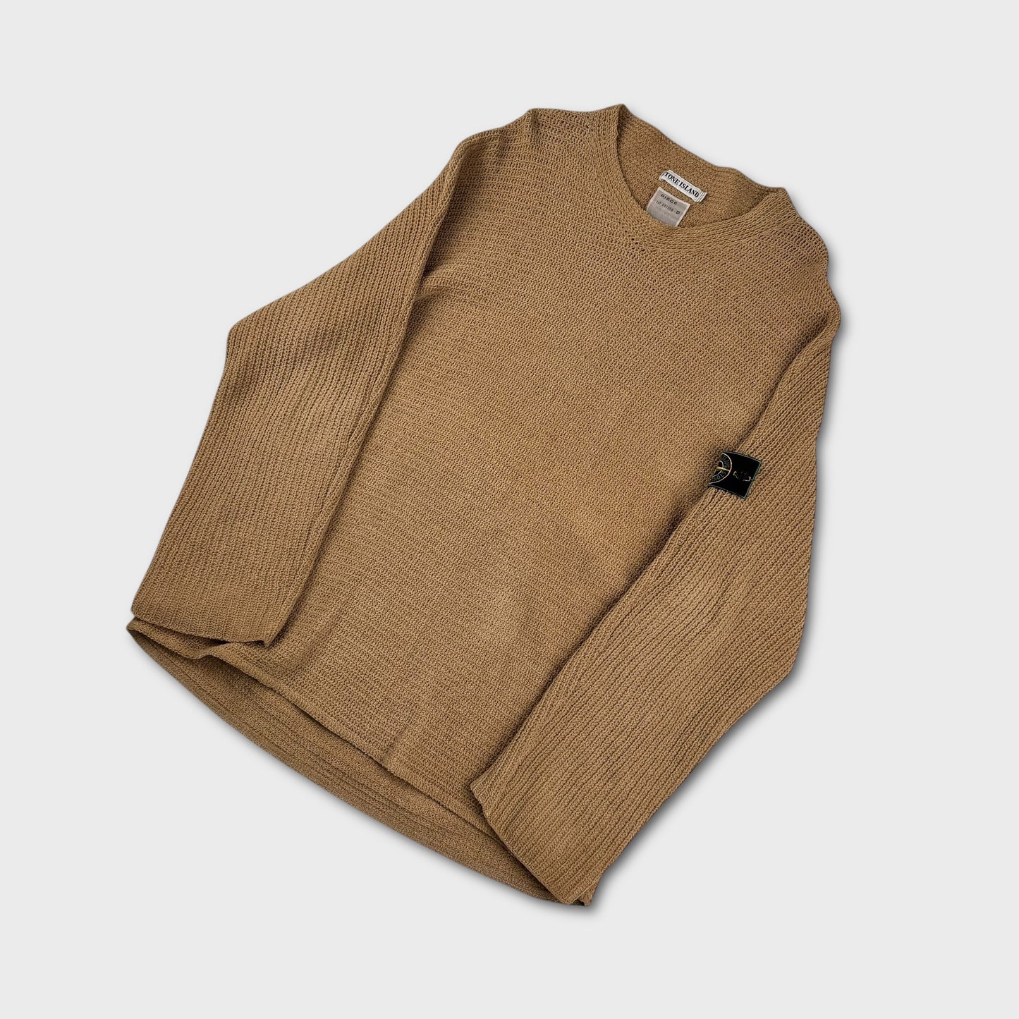 Stone Island 90’s Green Edge Knit Jumper XL