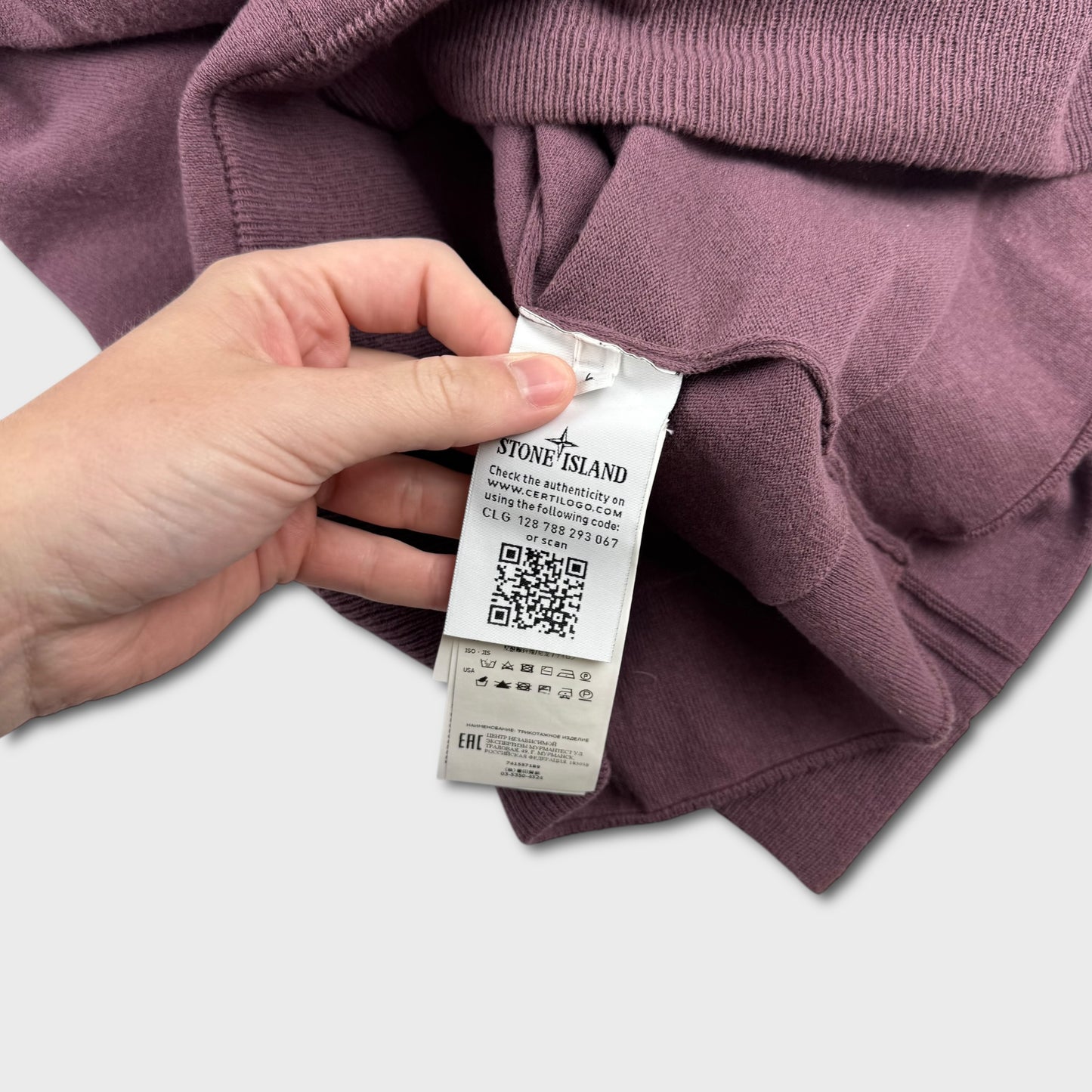 Stone Island Purple Pocket Knit L