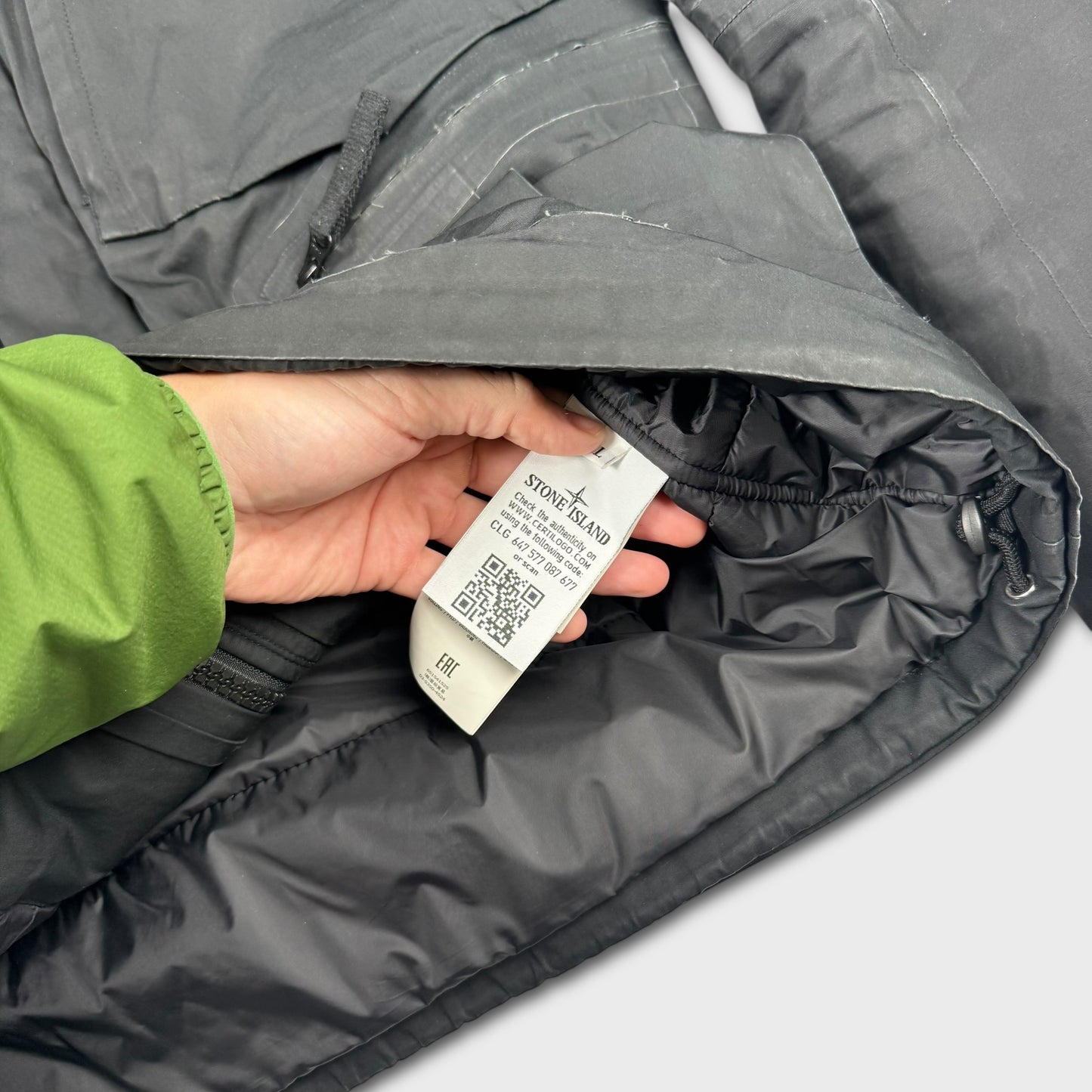 Stone Island Water Repellant Supima Cotton Primaloft Jacket L