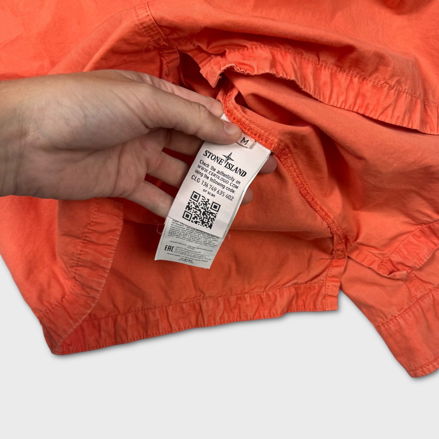 Stone Island Coral Full Zip Overshirt M