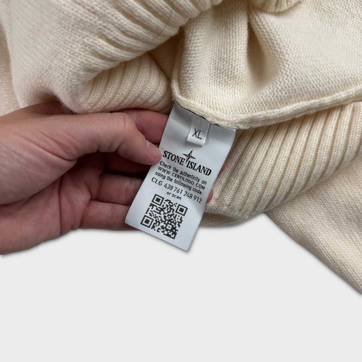 Stone Island Beige Button / Zip Up L/XL