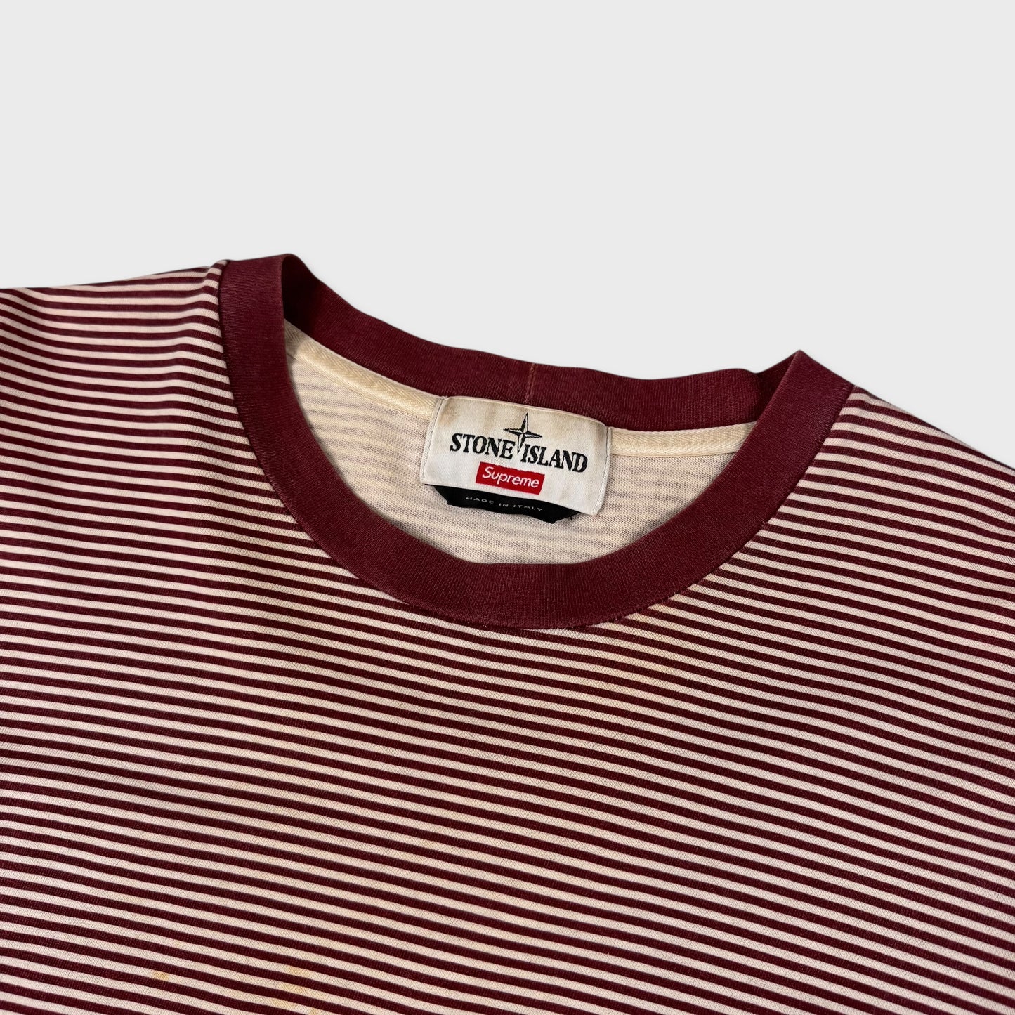 Stone Island x Supreme Striped Longsleeve L