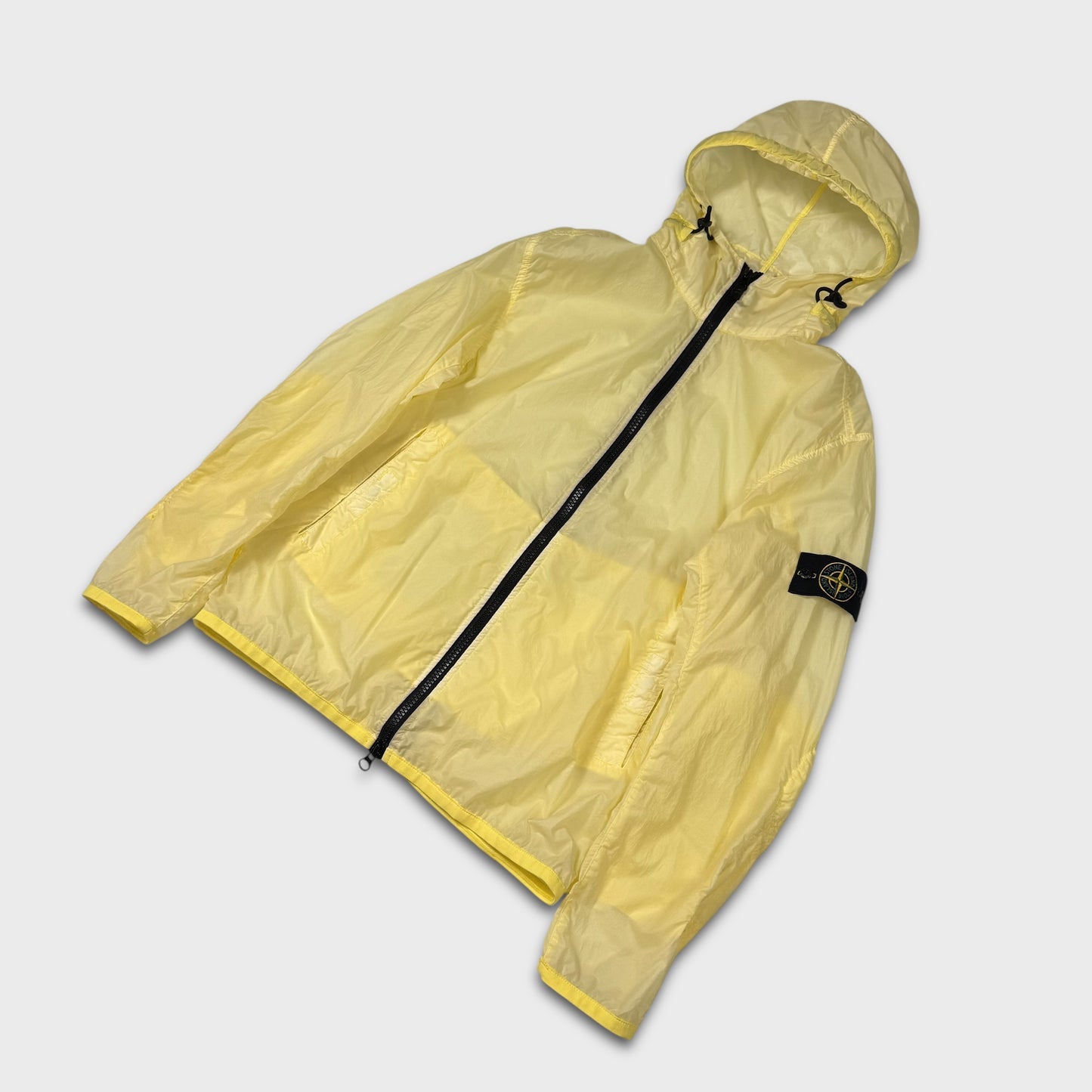Stone Island Yellow Lamy Velour Jacket L