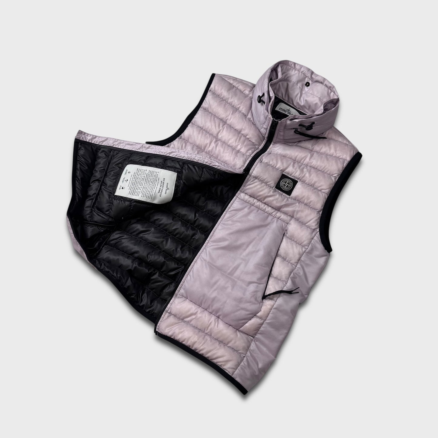 Stone Island Micro Ripstop Bio Pink Gilet Jacket S
