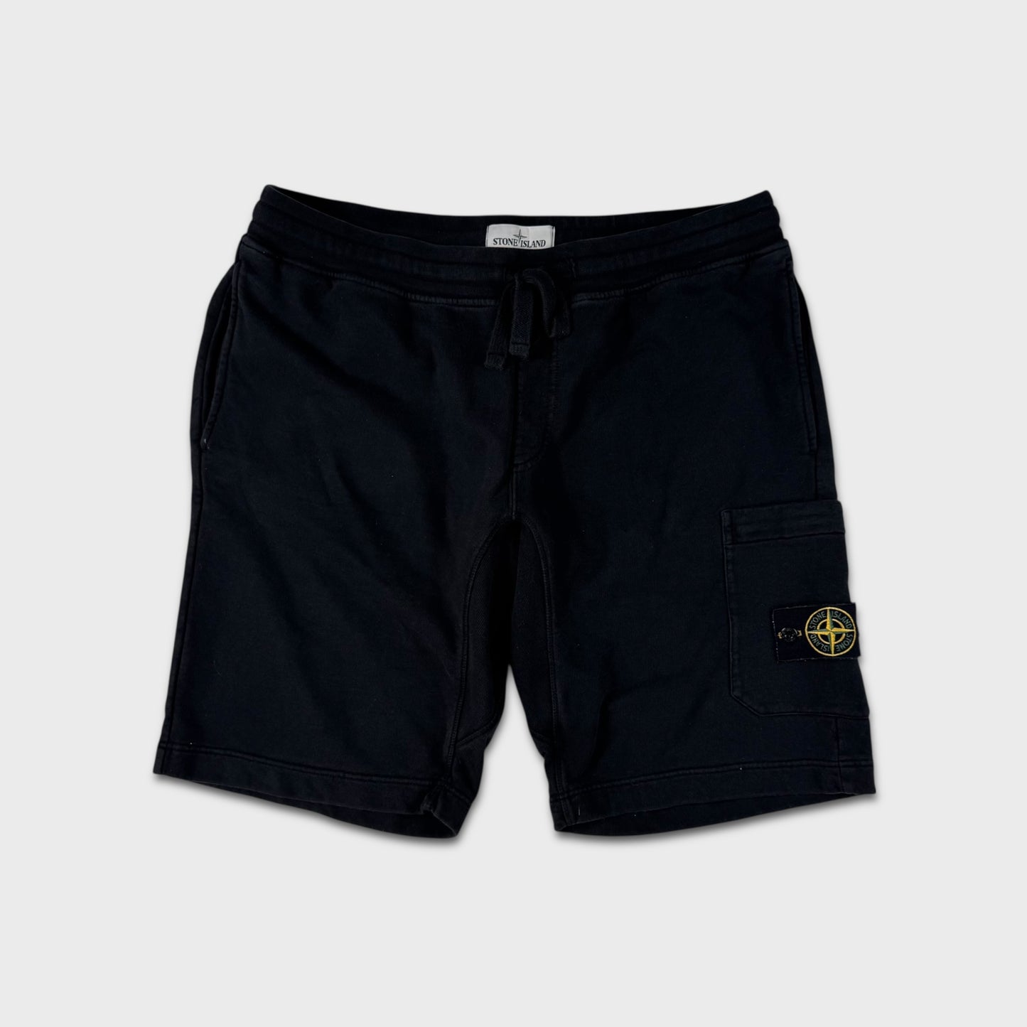 Stone Island Black Cotton Shorts XXL
