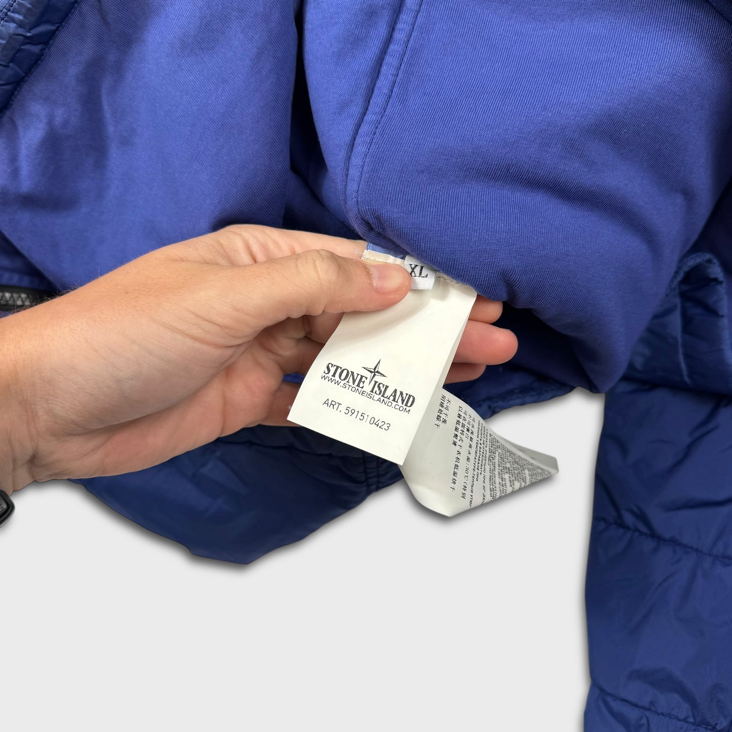 Stone Island Royal Blue Padded Overshirt Jacket XL