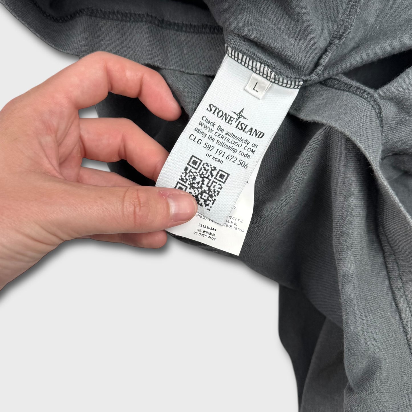 Stone Island Stellina / Spellout Hooded Top L