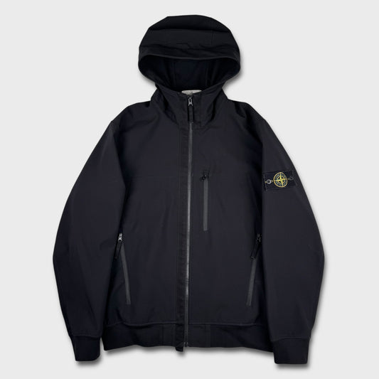 Stone Island Black Soft Shell-R Jacket XL