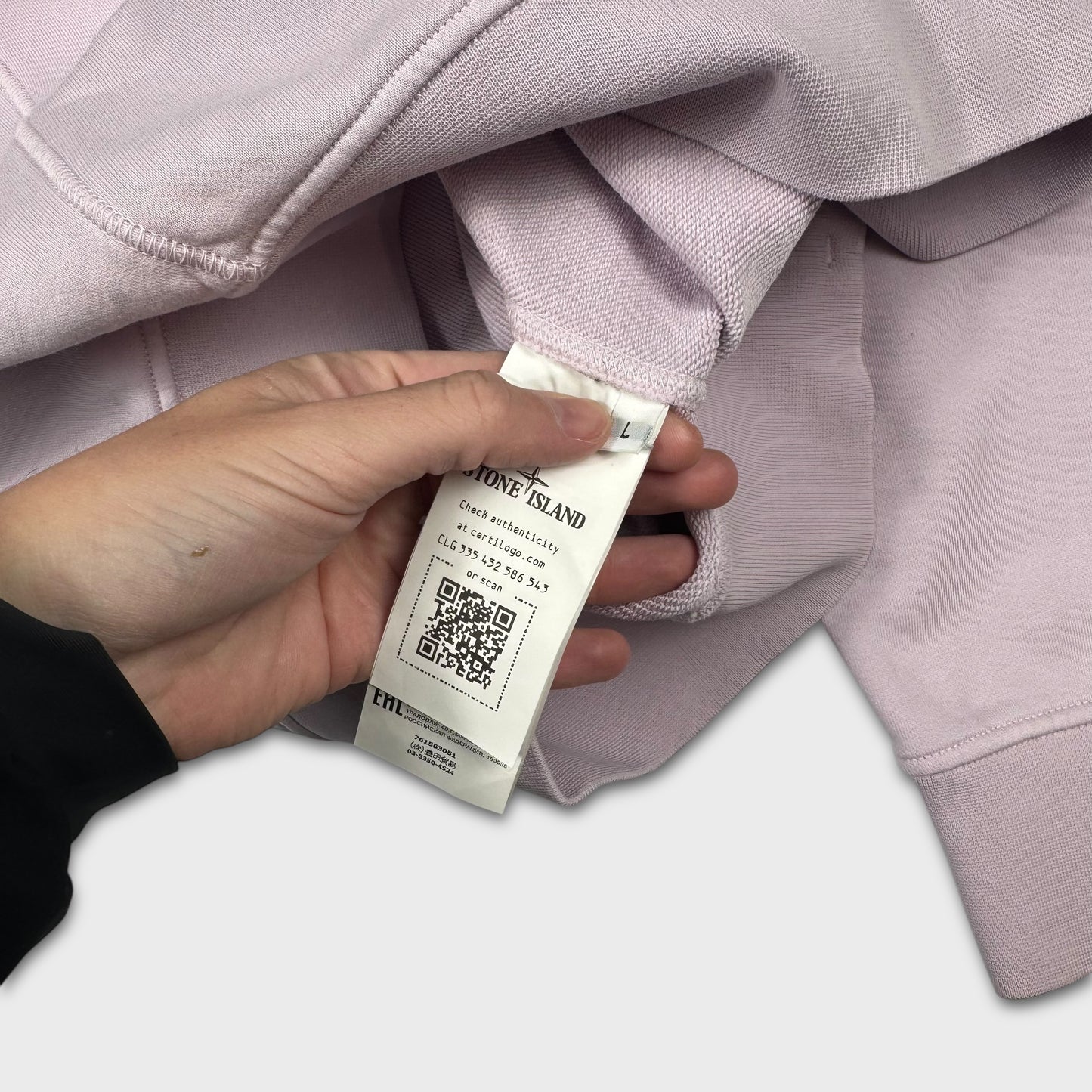 Stone Island Pale Pink Crewneck L