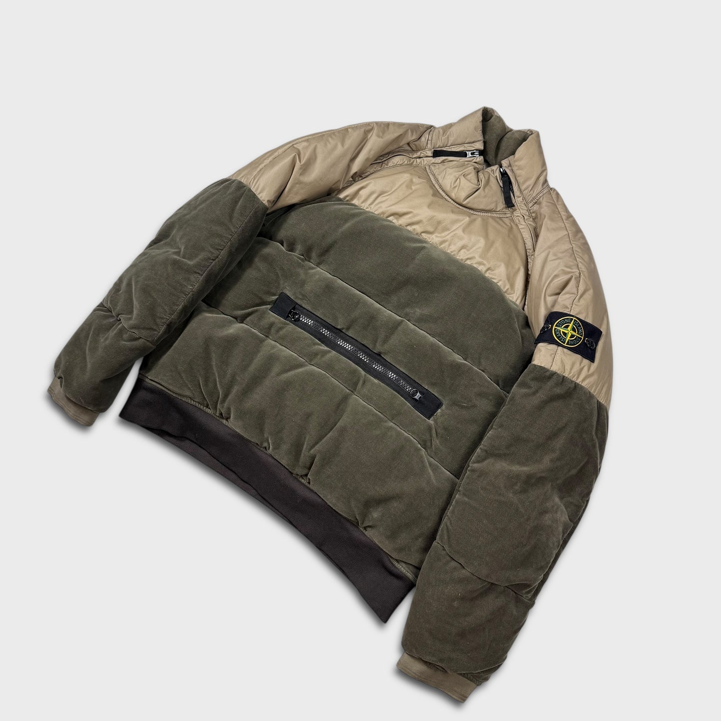Stone Island Cotton Velvet Down-TC w/ Reverse Lamy Flock Jacket M
