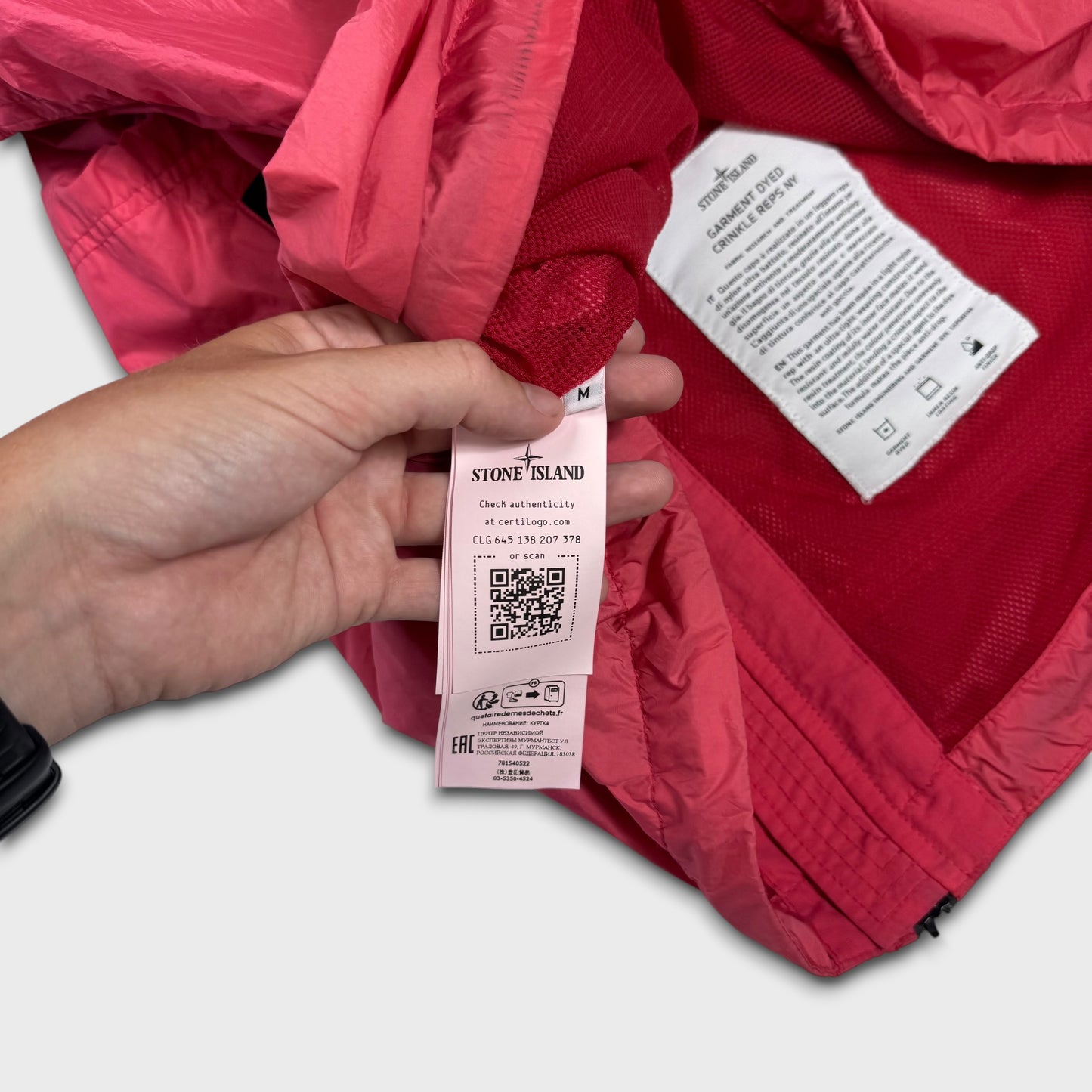 Stone Island Garment Dyed Crinkle Reps NY Jacket M