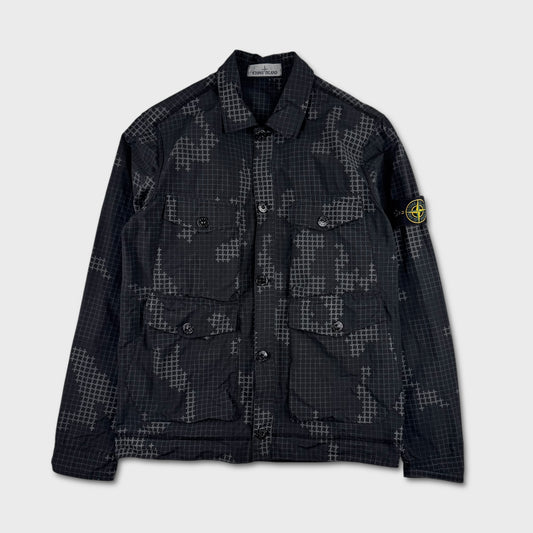 Stone Island Grid Camouflage Field Jacket M