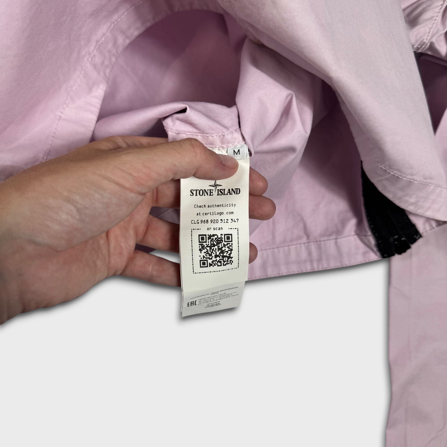 Stone Island Baby Pink Overshirt Jacket M