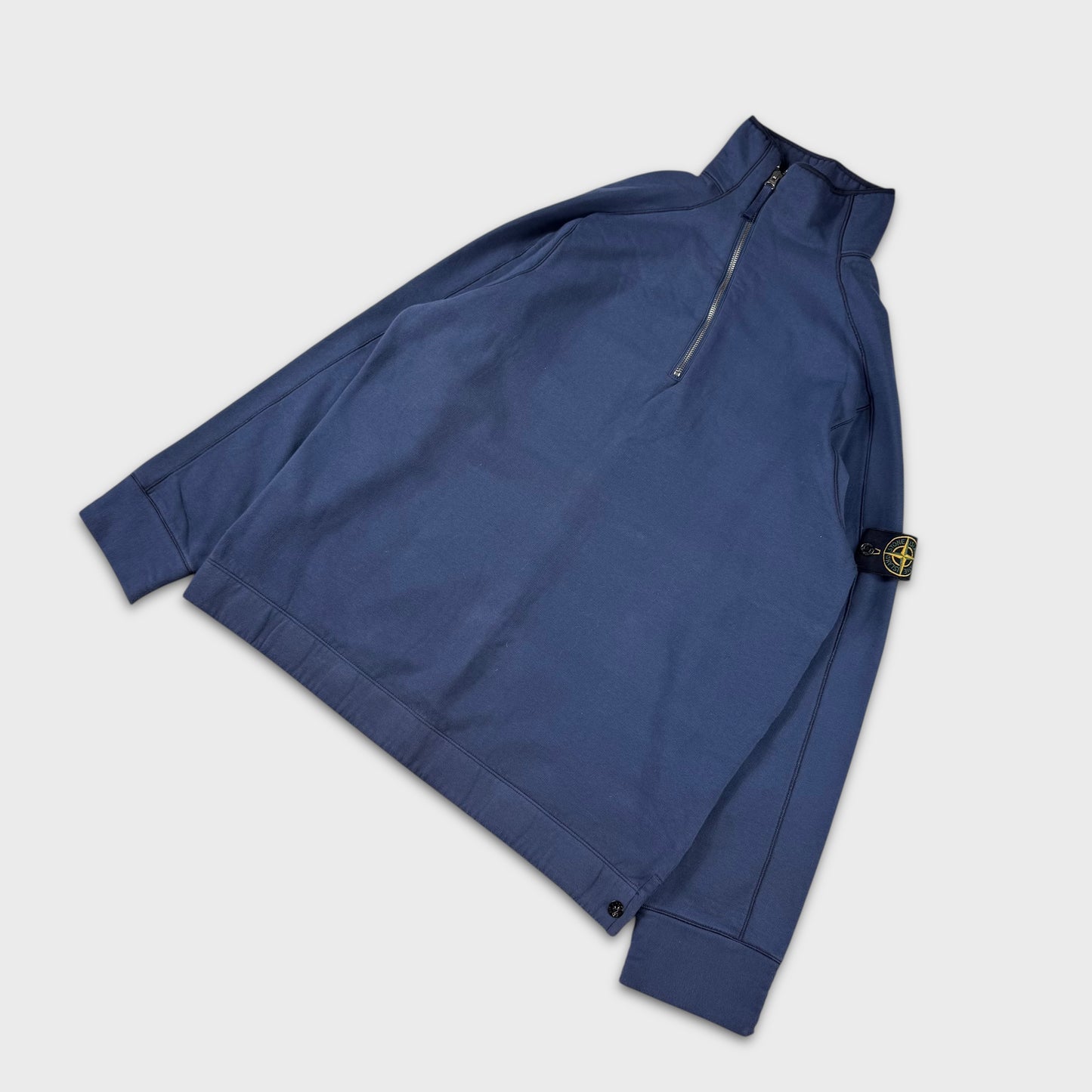 Stone Island Asymmetrical Quarter Zip Fleece XL