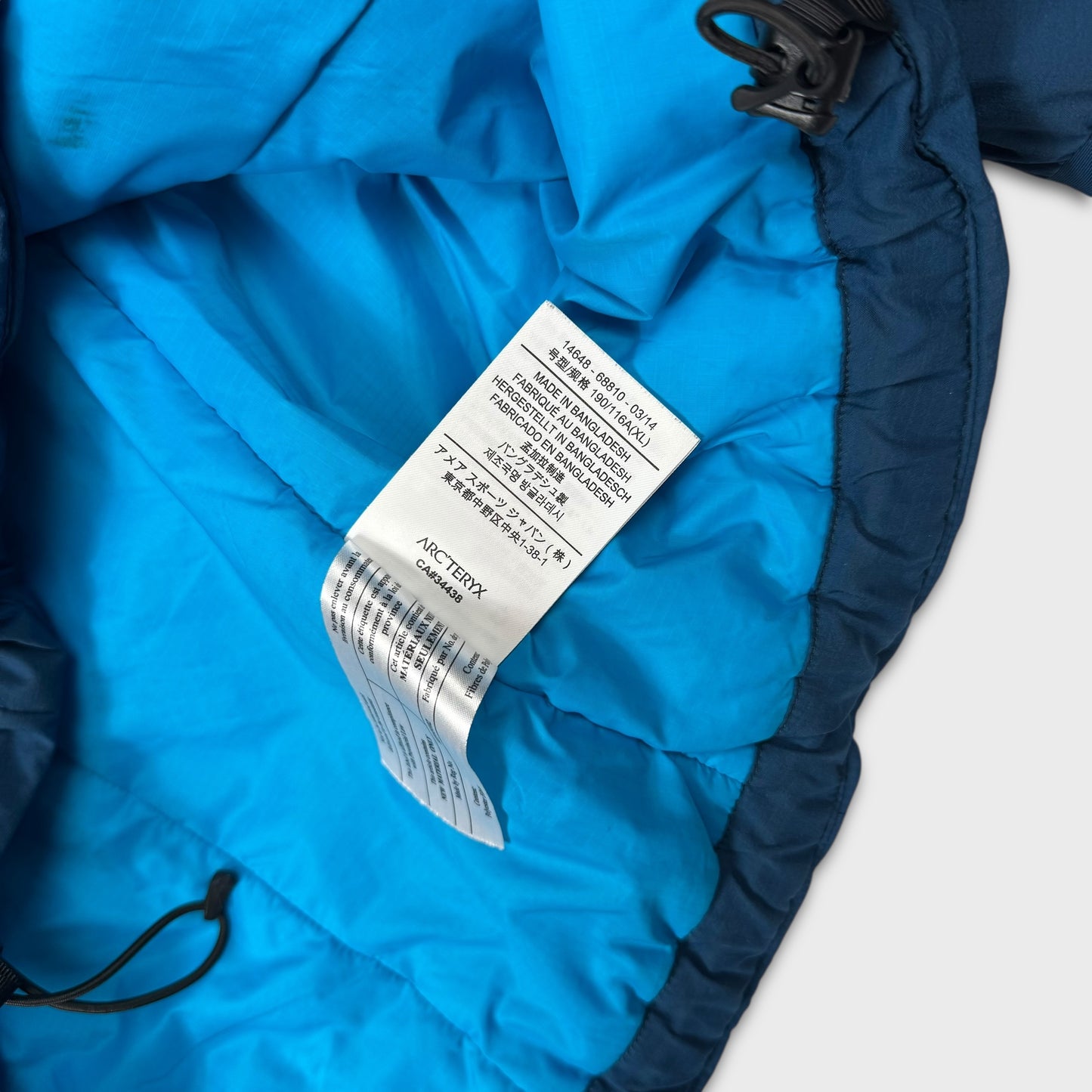 Arc’teryx Blue Atom AR Jacket XL