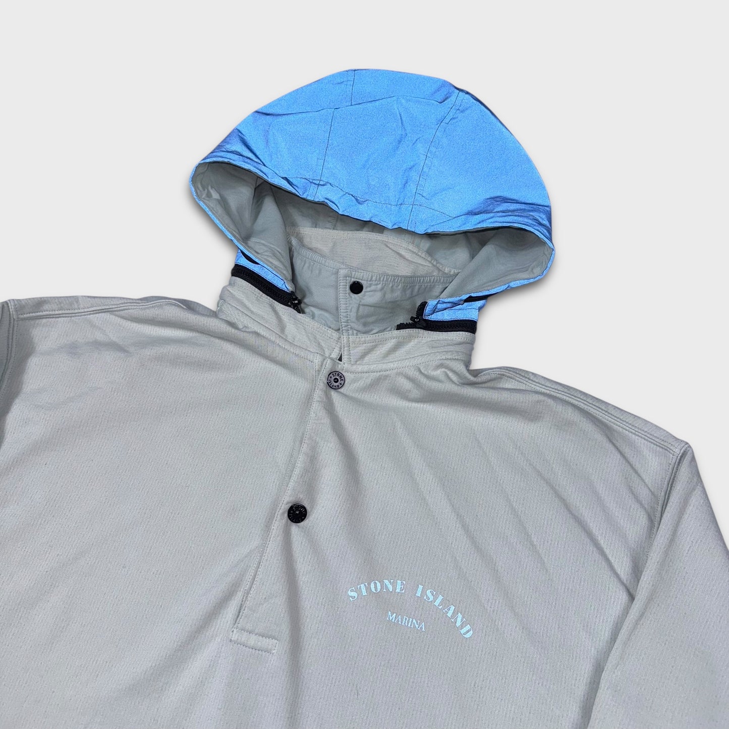 Stone Island Reflective Marina Hooded Sweatshirt XXL