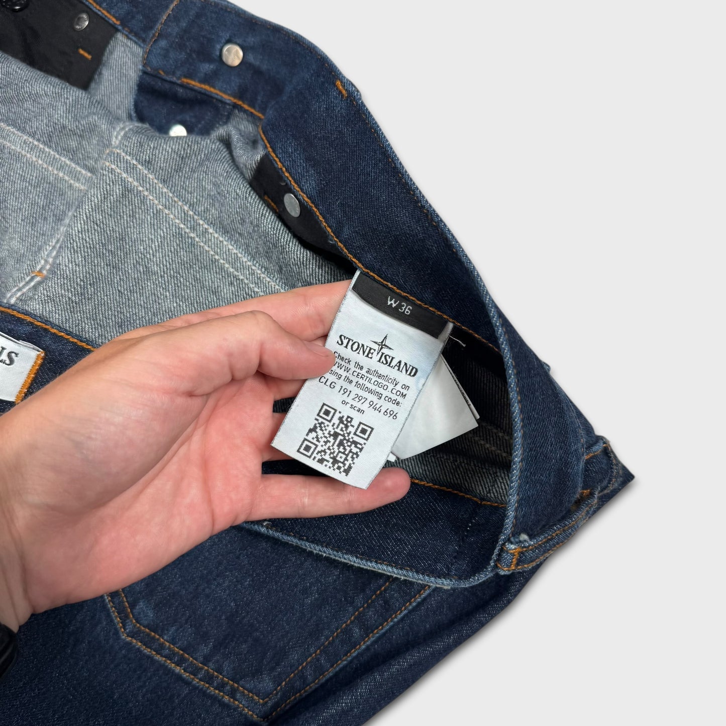 Stone Island Dark Blue Denim Jeans W36