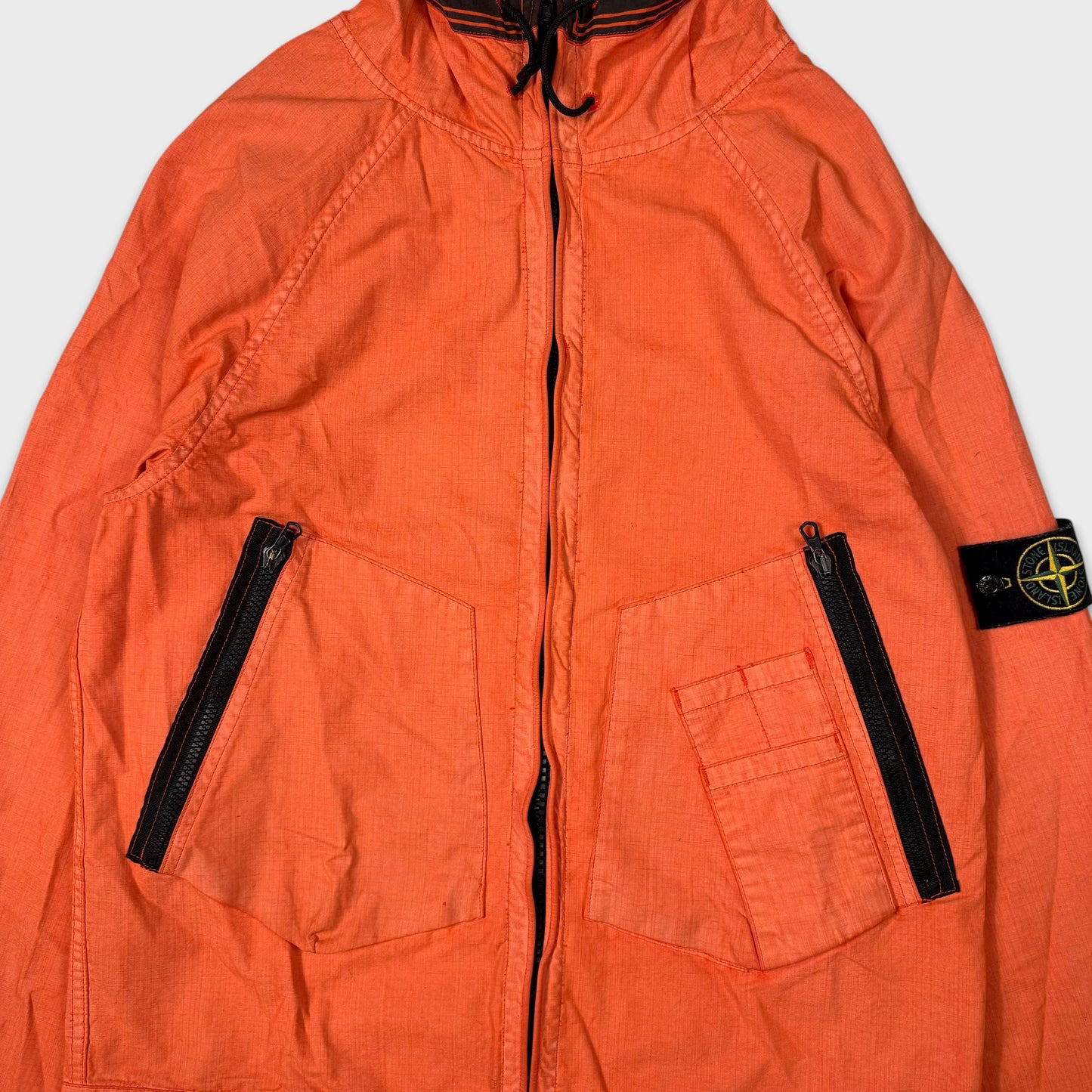 Stone Island 2006 Hooded Cotton Canvas Jacket M