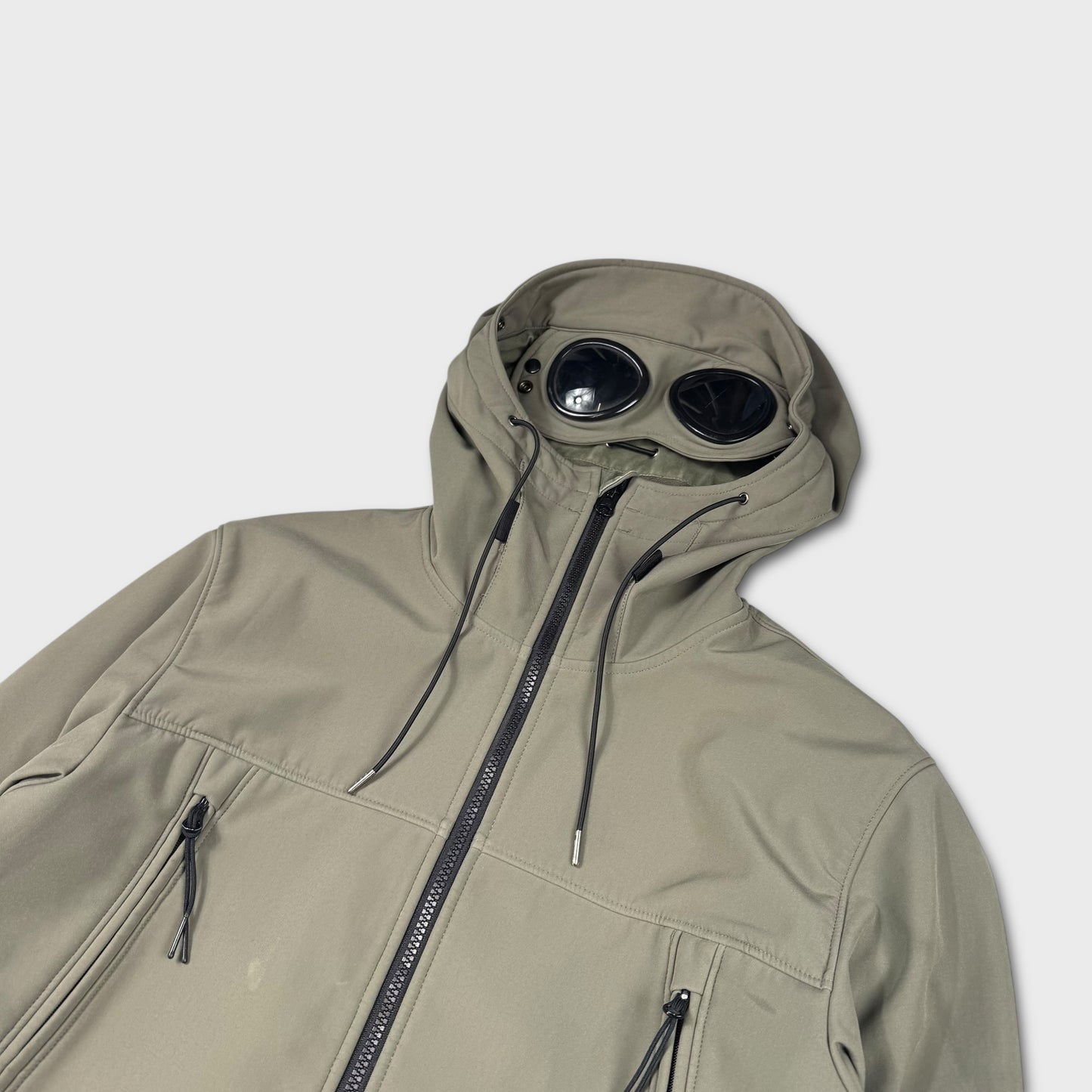 CP Company Olive Soft Shell Goggle Jacket M
