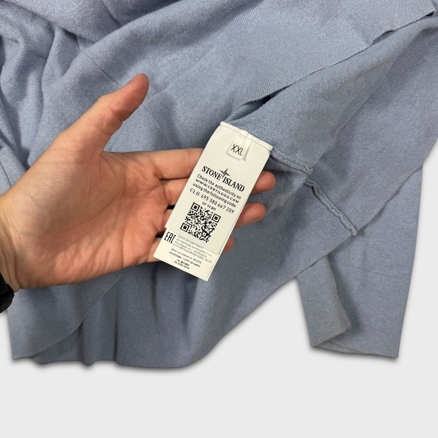 Stone Island Lavender Badge Knit XXL