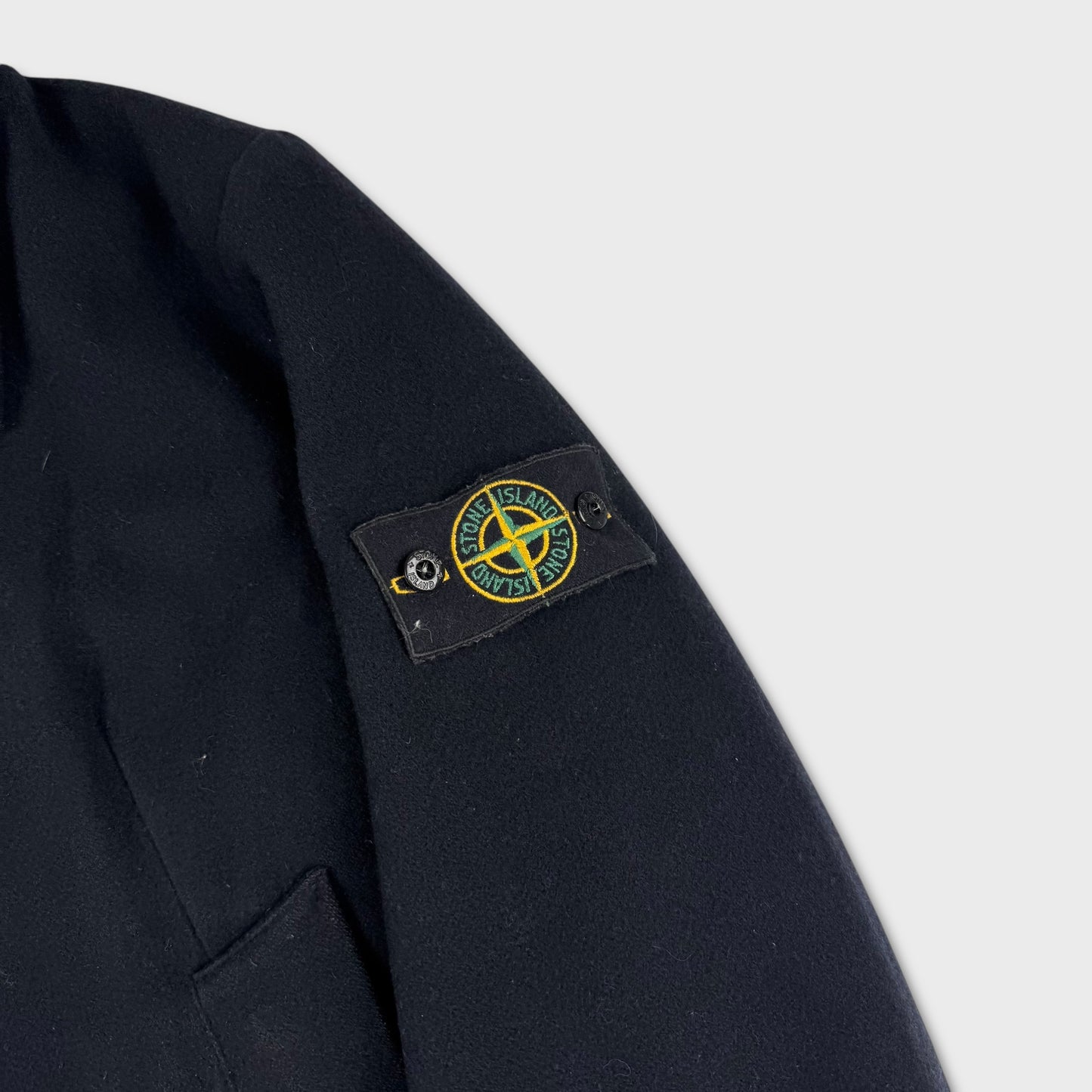 Stone Island AW2001 Heavy Wool Duffle Jacket L