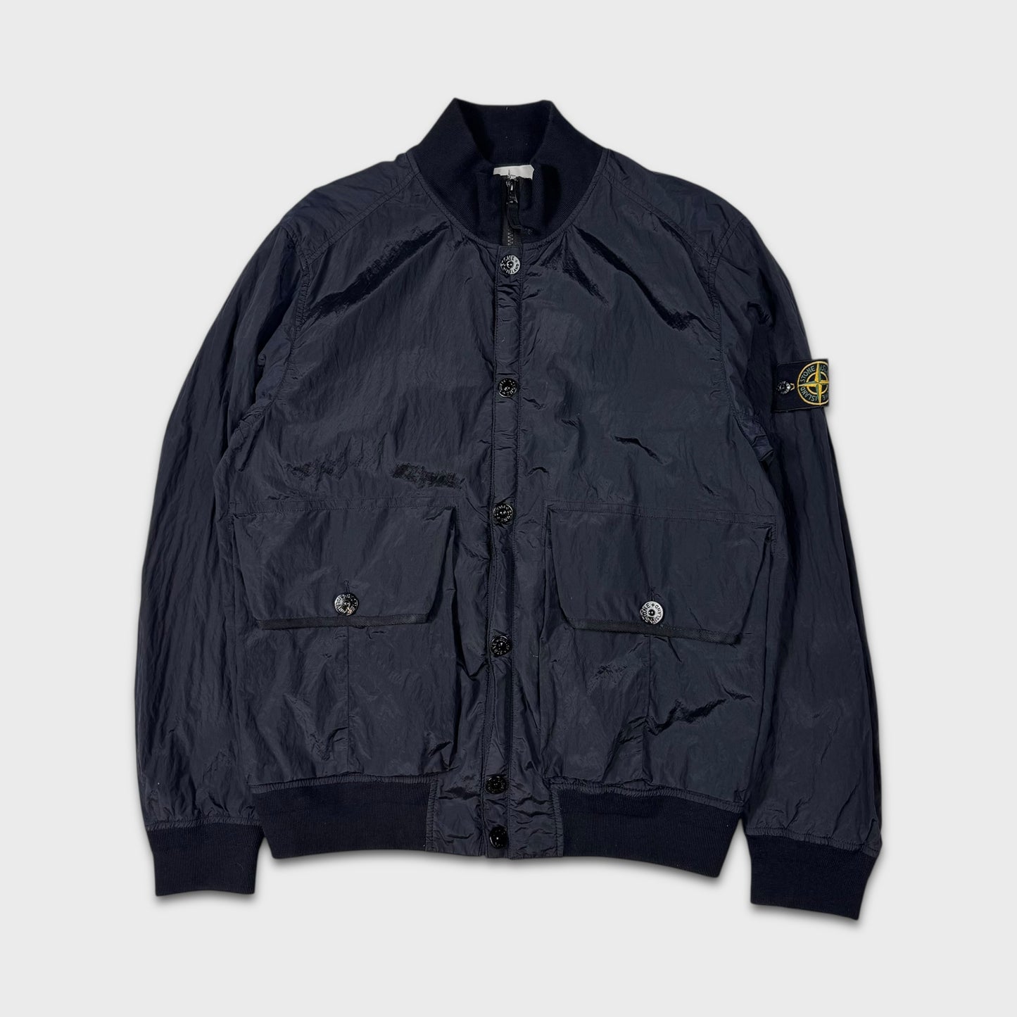 Stone Island Navy Nylon Metal Watro Jacket XL