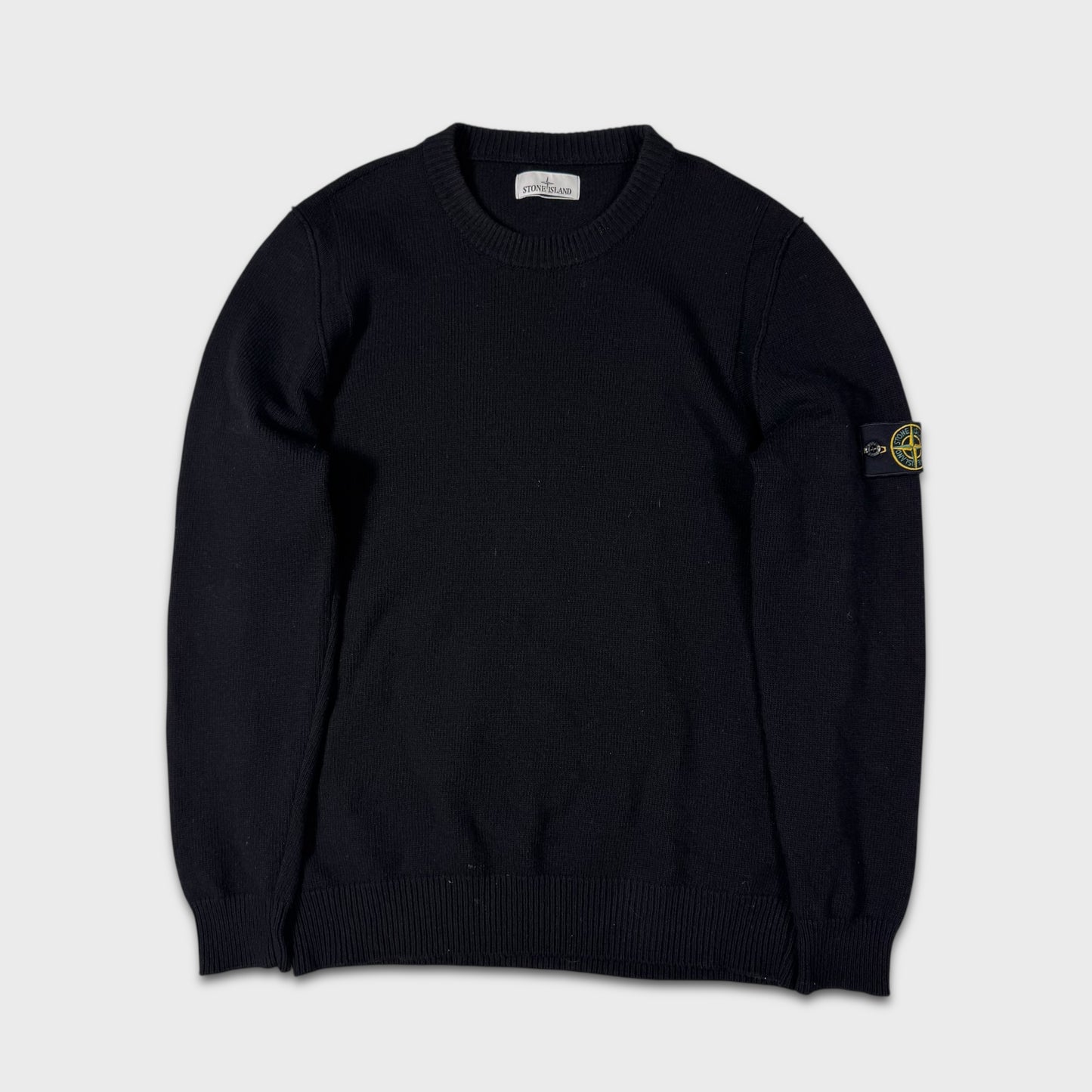 Stone Island Black Knit Jumper XL