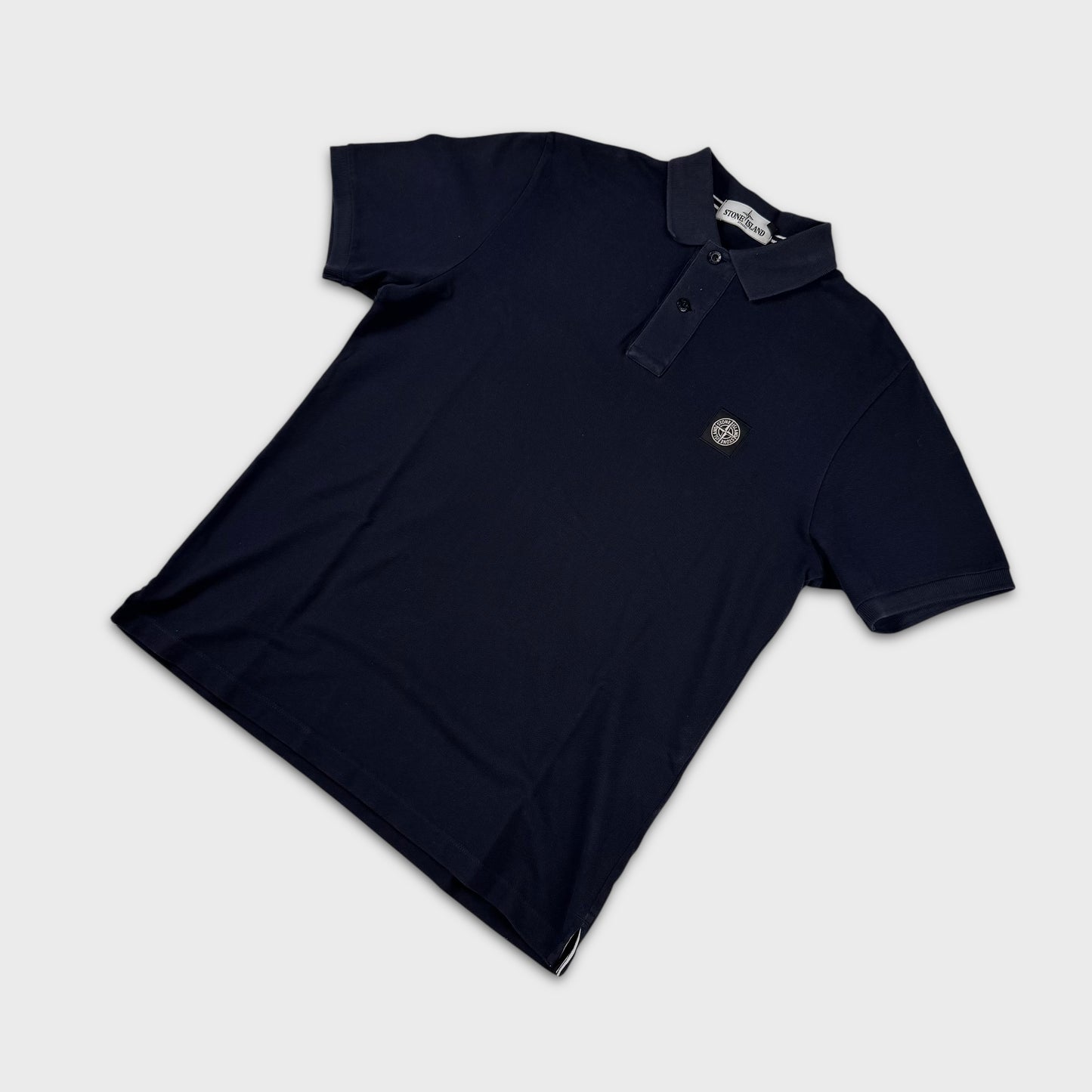 Stone Island Navy Polo Shirt L