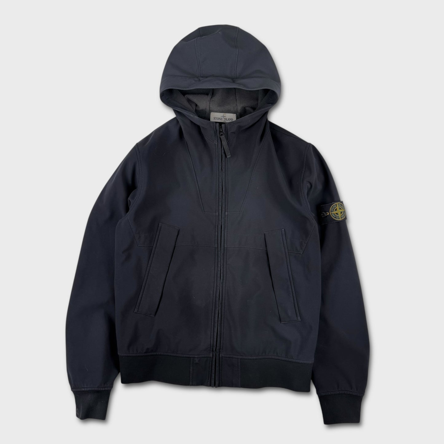 Stone Island Black Soft Shell-R Jacket L