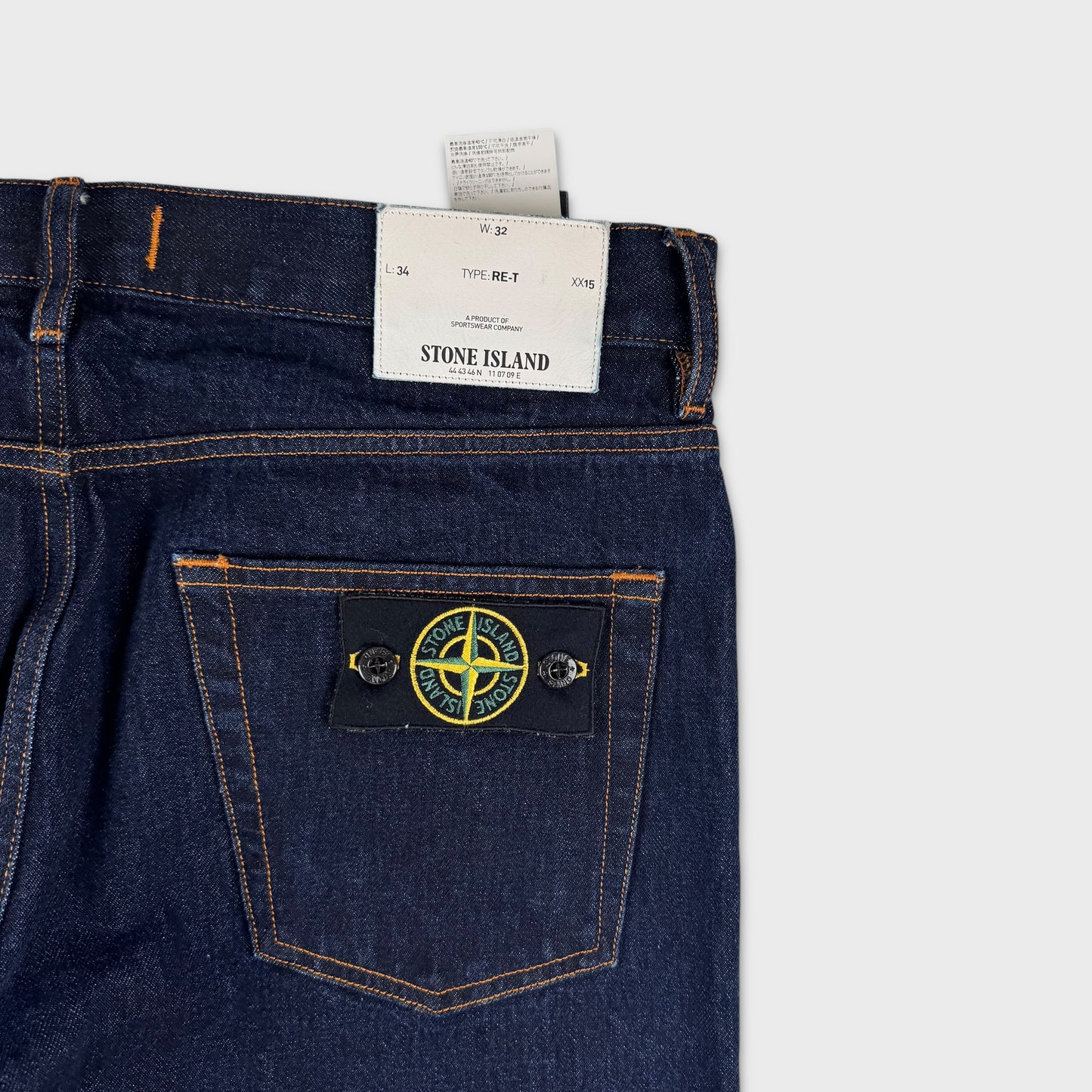 Stone Island Dark Blue Denim Jeans W32 NEW