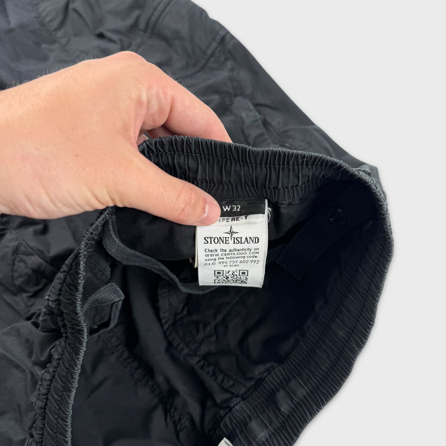 Stone Island Black Cargo Pants W32