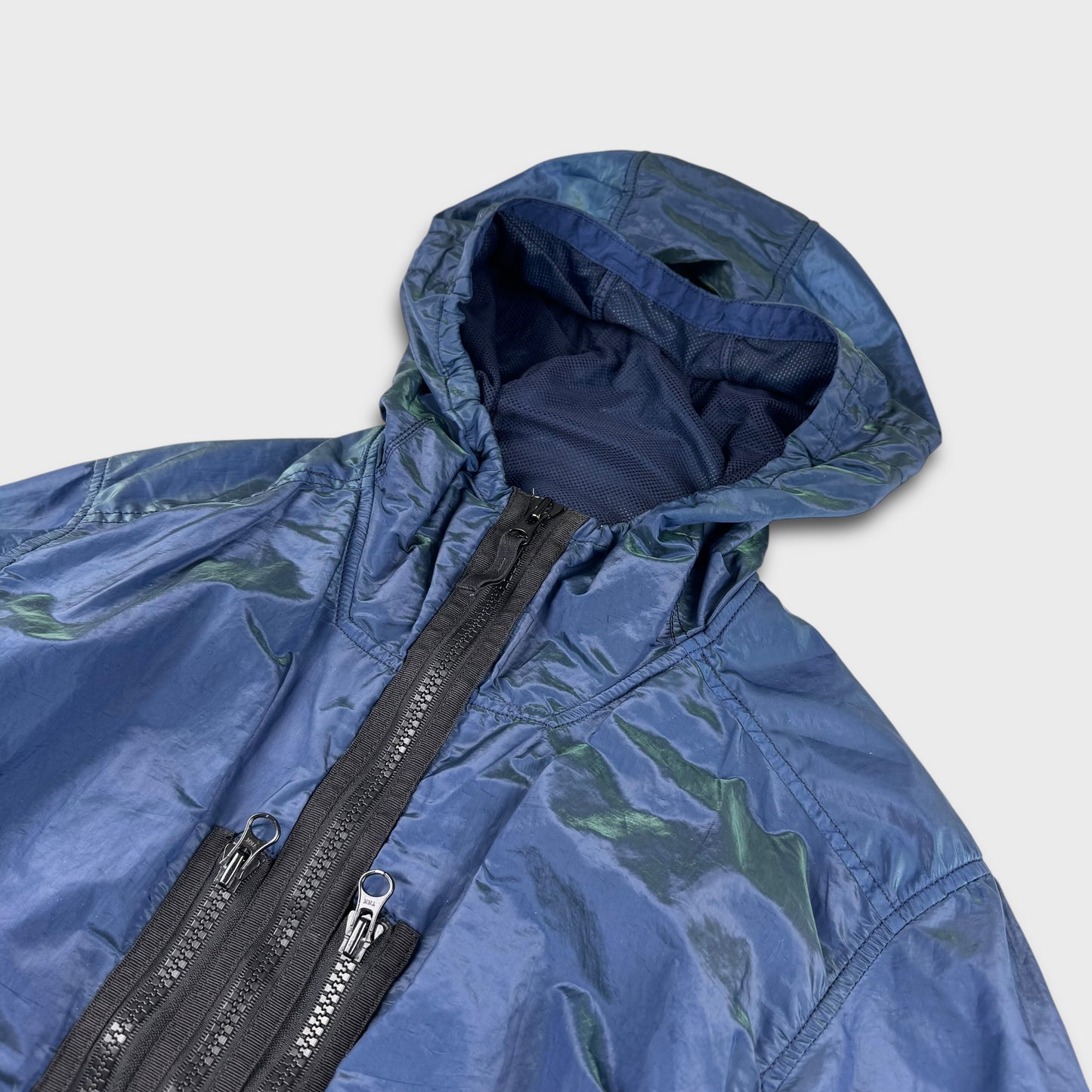 Stone Island Blue Nylon Metal Weft Jacket M