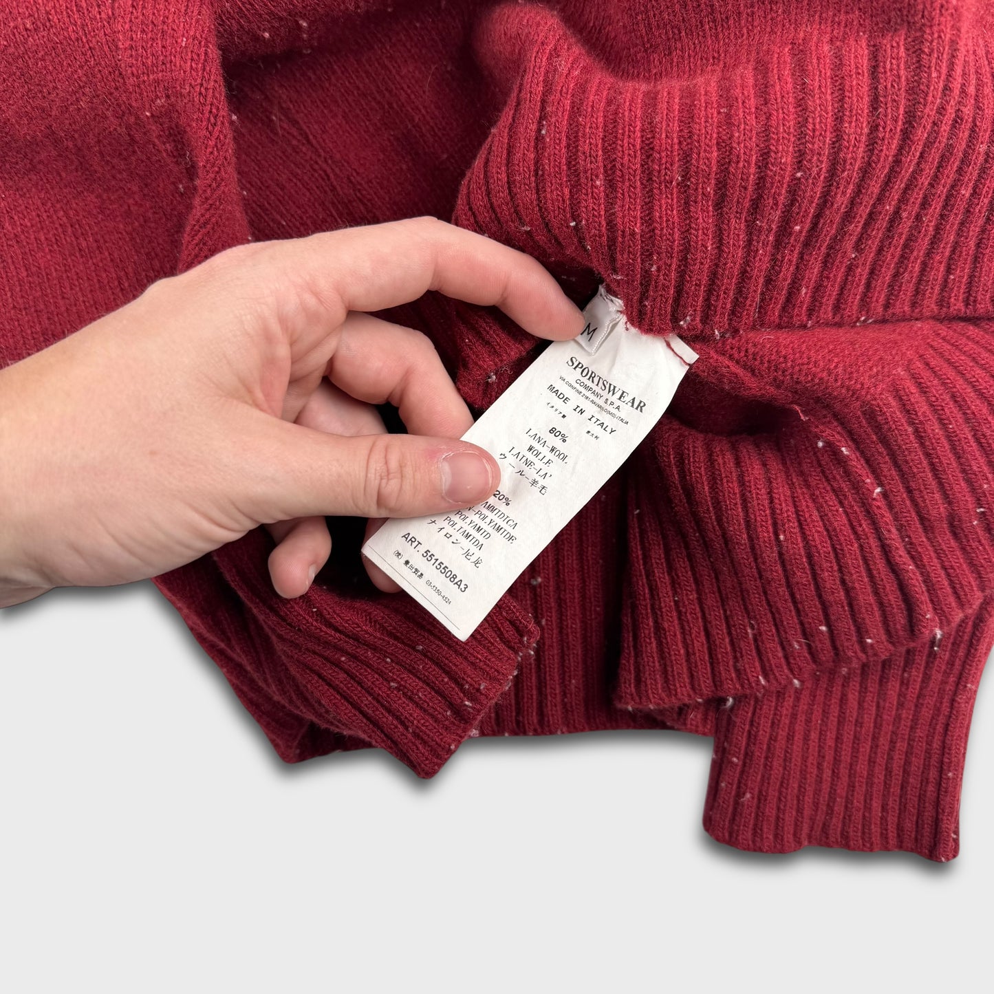 Stone Island Cherry Red Knit M