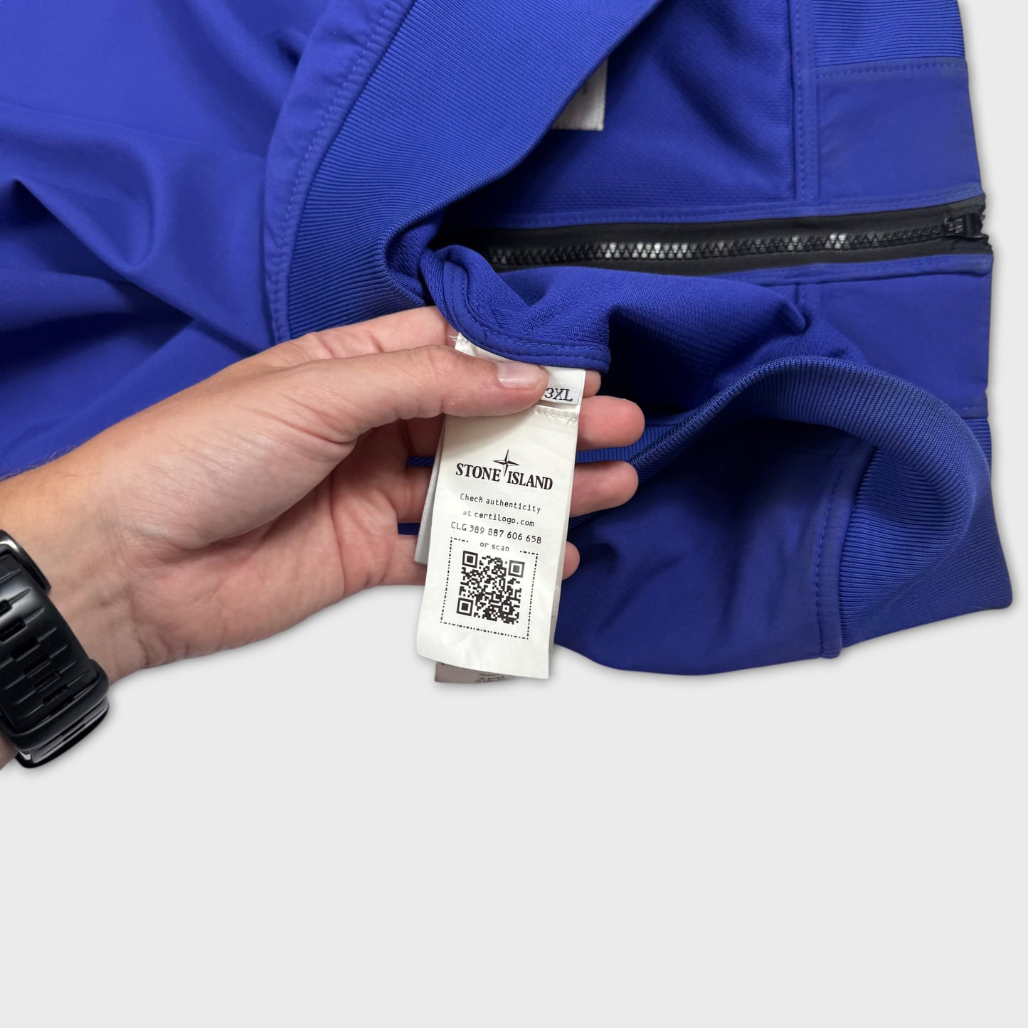 Stone Island Royal Blue Soft Shell Jacket 3XL
