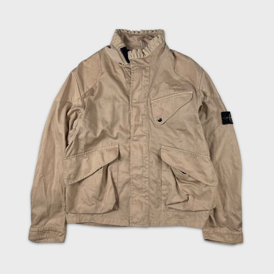 Stone Island 2004 Batavia Beige Cotton Jacket L